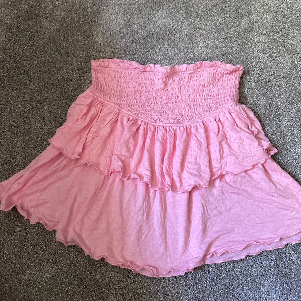 Light pink flowy skirt